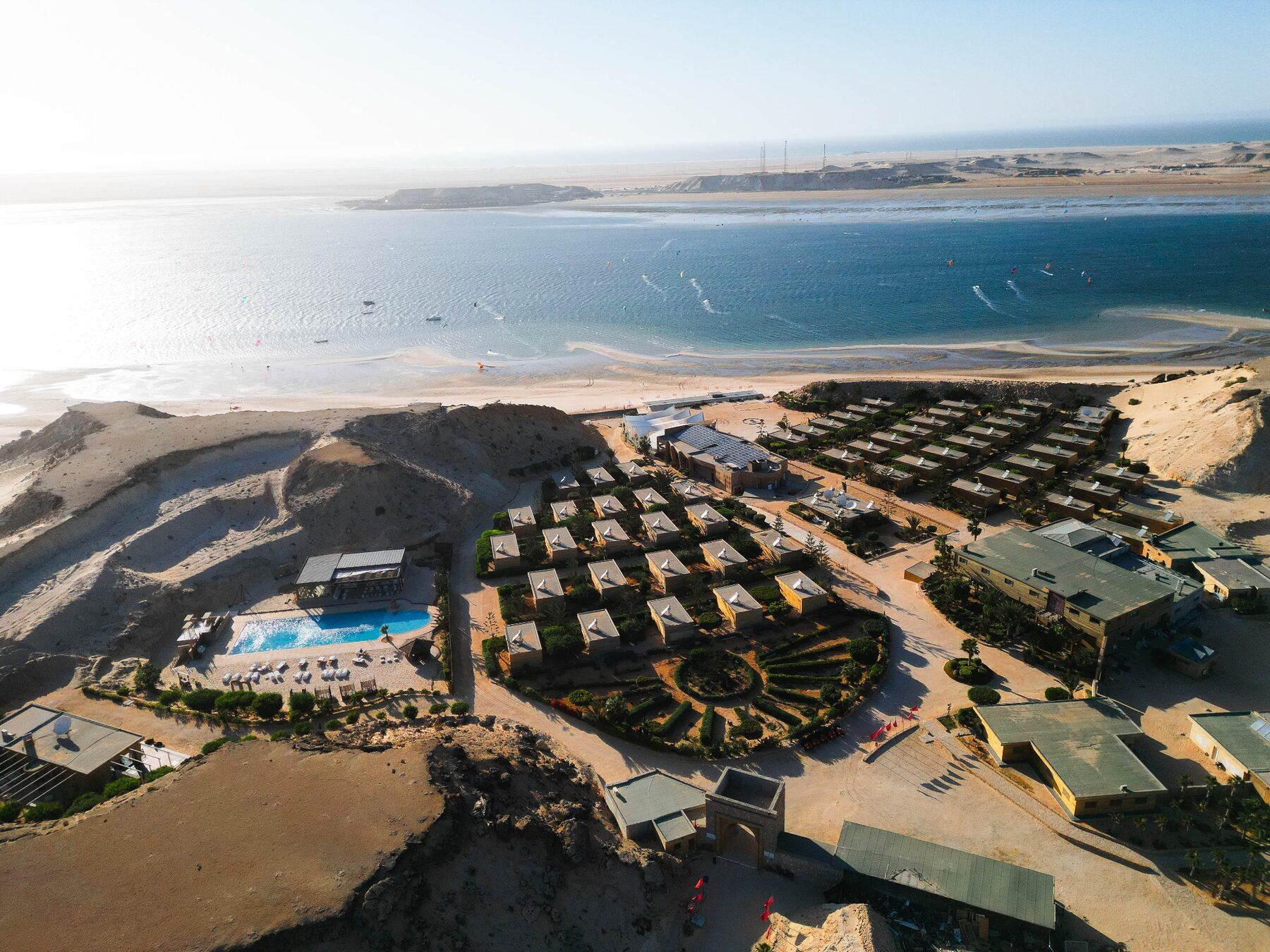 Yoga session inside a Dakhla hotel